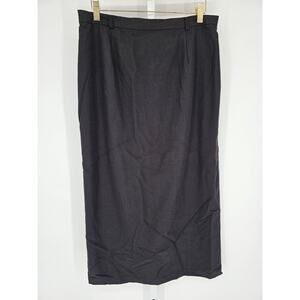 Sag Harbor Women's Black Maxi Length Modest Casual Skirt Size 12